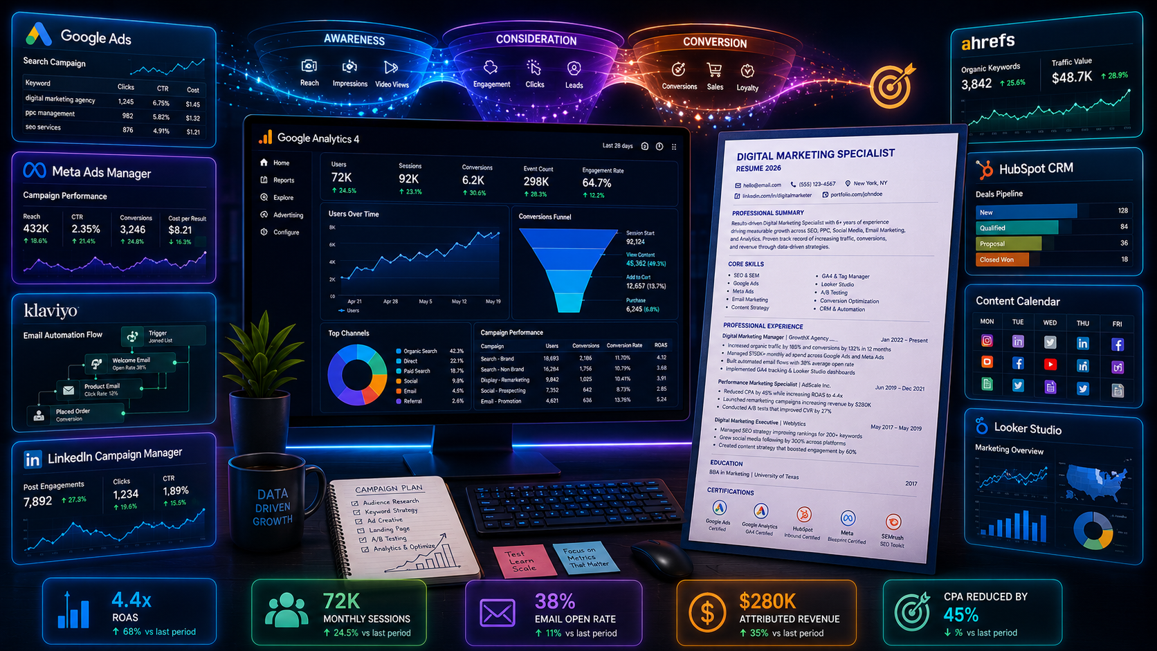 Digital Marketing Resume 2026 — Complete Guide with Examples